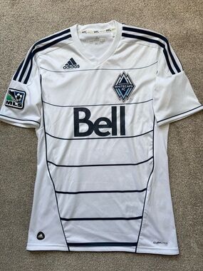 Vancouver Whitecaps MLS Vintage Adidas 2010 Soccer Kit Jersey Mens Small